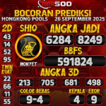 TOTO500: Prediksi Angka Togel Hongkong Pools Hari Ini