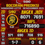 TOTO500: Prediksi Angka Togel Hongkong Lotto Hari Ini