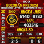 TOTO500: Prediksi Angka Togel Hongkong Lotto Hari Ini