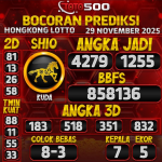 TOTO500: Prediksi Angka Togel Hongkong Lotto Hari Ini