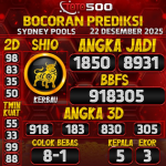 TOTO500: Prediksi Angka Togel Sydney Pools Hari Ini