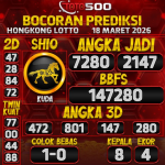 TOTO500: Prediksi Angka Togel Hongkong Lotto Hari Ini