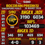 TOTO500: Prediksi Angka Togel Singapore Pools Hari Ini