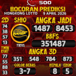 TOTO500: Prediksi Angka Togel Hongkong Lotto Hari Ini