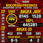 TOTO500: Prediksi Angka Togel Singapore Lotto Hari Ini