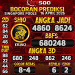 TOTO500: Prediksi Angka Togel Singapore Pools Hari Ini