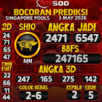 TOTO500: Prediksi Angka Togel Singapore Pools Hari Ini