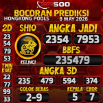 TOTO500: Prediksi Angka Togel Hongkong Pools Hari Ini